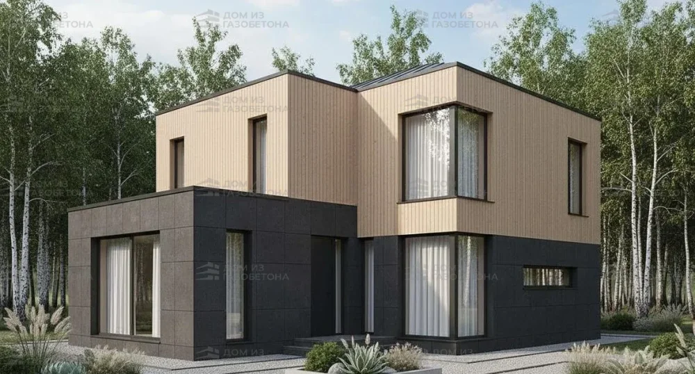 Проект Одноэтажный дом 19 на 17, 210 м2