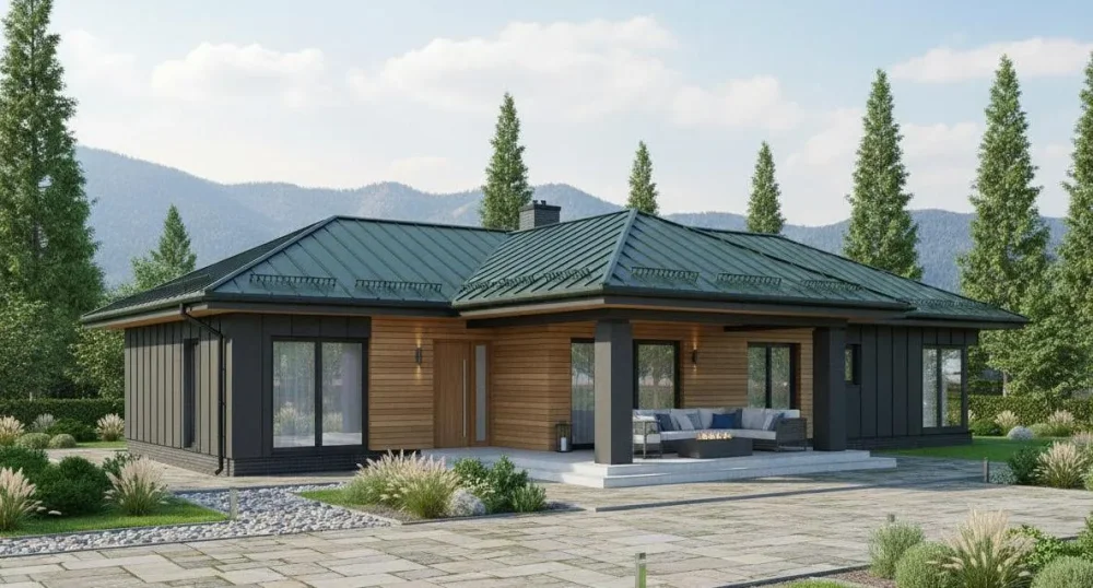 Проект Одноэтажный дом 18 на 10, 133 м2