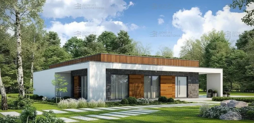 Проект Одноэтажный дом 14 на 17, 165 м2