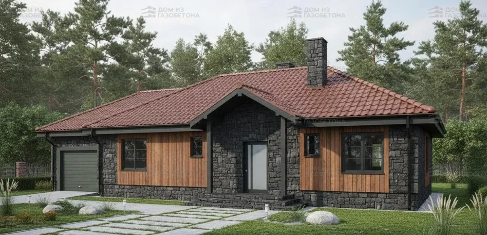 Проект Одноэтажный дом 21 на 9, 126 м2