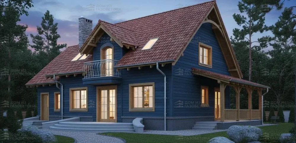 Проект Двухэтажный дом 15 на 10, 185 м2