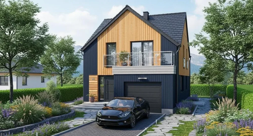 Проект Двухэтажный дом 8 на 18, 155 м2