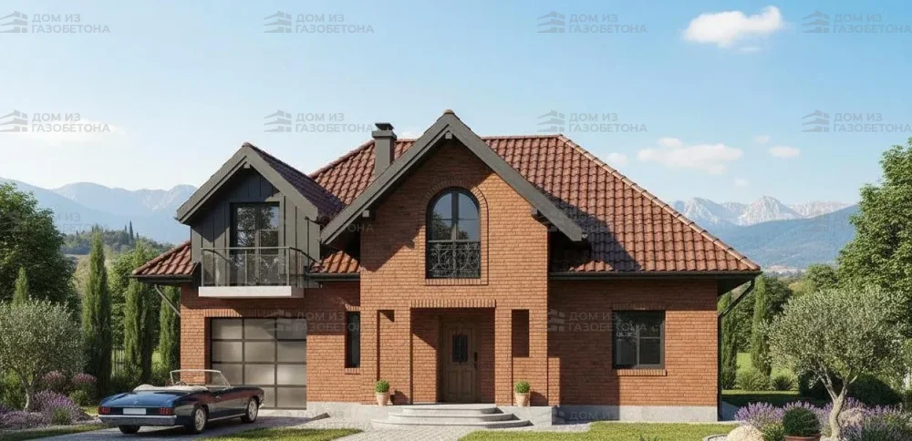 Проект Двухэтажный дом 14 на 10, 157 м2