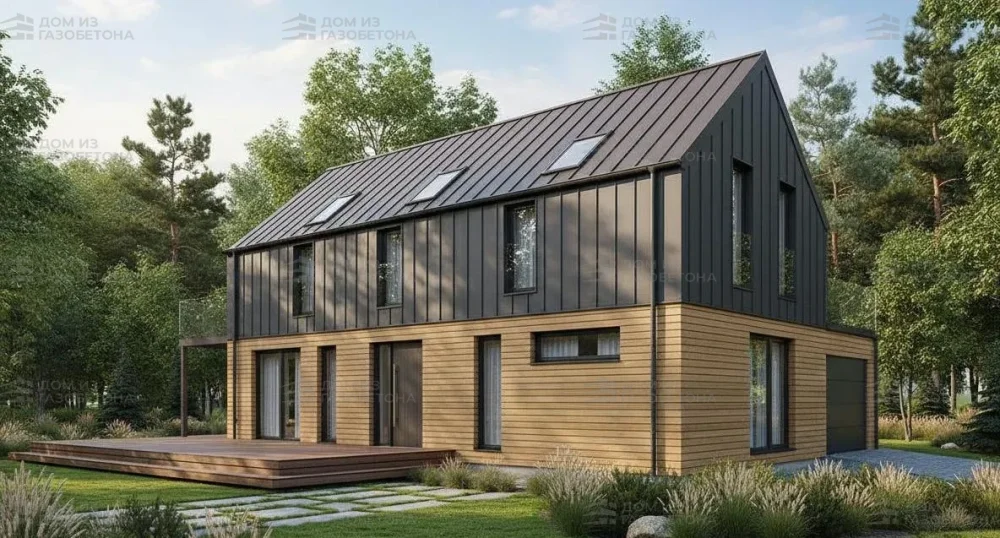 Проект Двухэтажный дом 14 на 11, 152 м2